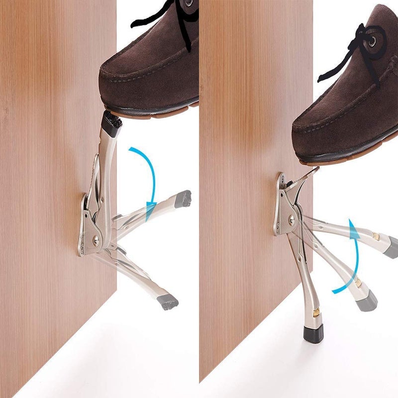 Gotega Door Stopper, Kickdown Door Stop with One Touch Adjustable Height and Rubber Tip 4 Inches, Door Stopsâ€¦ - Image 2